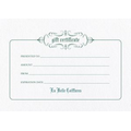 Simple Gift Certificate Invitation